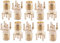 10X Buchse Löten Leiter Platten Gerader Verbinder Gold