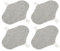 Almohadillas Sanitarias Reutilizables, 4 Protectores Diarios de Tela de Grafeno Respetuosos con la Piel, Respetuosos con el Medio Ambiente para Mujeres (S)