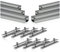 Zelsius Universal Aluminium Montageschienen Set für Solaranlagen | 14-teilig | Aluprofil, Systemprofil, Befestigungsschiene | PV-Modul Montageset, Montagesystem, Aluminiumprofil | Montagemodul