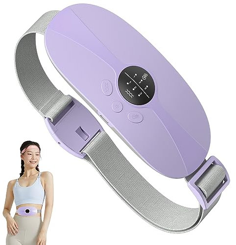 Portable Menstrual Heating Pad, KBCASE Period Cramp Heat Pad with 3 Setting Levels, Fast Heating Pad for Period Pain Relief, Electric Menstrual Belt for Stomach Back Pain Relief Women and Girl (Main)