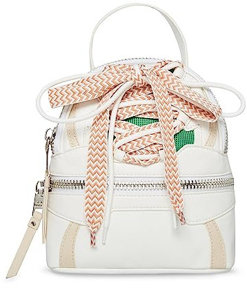 Steve Madden Damen Roaring Mini-Rucksack, weiß/grün, Einheitsgröße