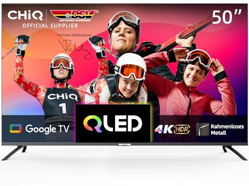 CHiQ U50QM8G - Smart Google TV de 50 Pulgadas, 4K QLED UHD con HDR