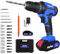 Cordless Drill Driver 21V Electric Screwdriver Hammer Drill with 1500mAh Batteries, 25+1 Torque, 45N.m Max Cordless Drill and Screwdriver Set, 3/8 Inch Keyless Chuck, 2 Variable Speed, LED Work Light