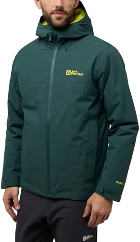 Jack Wolfskin Herren Wisper Ins Jkt M, Black Olive/Firefly, 3XL EU