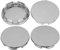 LEEQ 4 pcs Felgenkappen - Radkappen, Nabendeckel, Nabenabdeckung,Universal ABS Silber Nabenkappen, für Radnaben, Auto Zubehör, Radnaben(OD 60mm ID 56mm)