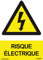 IberNorma WS007-FR - Autocollant de Risque électrique Panneau de Vinyle Adhésif 10x15cm