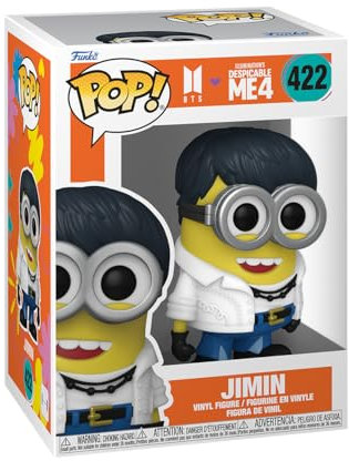 Funko Pop! Rocks: Minions X BTS - Jimin - BTS + Minions - Vinyl-Sammelfigur - Geschenkidee - Offizielle Handelswaren - Spielzeug Für Kinder und Erwachsene - Movies, Music Fans