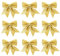 Sprinlot Schleifen Weihnachtsbaum Gold, 9pcs Schleife Weihnachten, Geschenkschleifen Weihnachten, Christmas Bows, Gold Weihnachtsschleifen Outdoor, Schleifen für Weihnachtsbaum Decoration