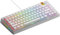 Glorious Gaming GMMK 3 tastiera Rapid Trigger, Hall Effect, polling 8K, switch magnetici e meccanici MX, tastiera 75% hot swap, guarnizioni modulari, Doubleshot Keycaps in PBT, QWERTY USA - Bianco