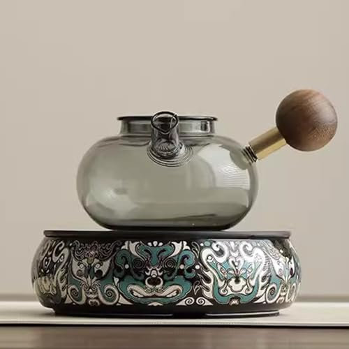 Cenz-888 Bouilloire à thé Poêle électrique en céramique, Faisceau de Levage en Verre, théière bouillante, théière bouillante, théière de Brassage, théière Domestique Haut de Gamme Cafetière