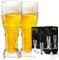 Pint Beer Glasses Set of 2 – 500ml Tall Clear Drinking Glasses and All Purpose Tumblers – Heavy Base Cocktail, Water, Juice Glass – Pub Style Design for Home Dining, Bars, and Parties