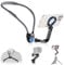 Portable Magnetic Neck Mount for Phones & Action Camera,Quick Release Neck Phone Holder with 3 Removable Arm for iphone 16 15 14 Series Android,POV/Vlog Selfie Mount Necklace Holder with Chest Strap