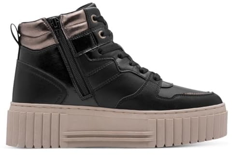 s.Oliver Damen Sneaker hoch High Top Rund, Schwarz (Black Comb.), 39 EU