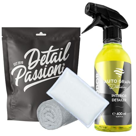 Detail Passion Bundle Alcantara Premium Reinigungs-Set Racetex Dinamica mit Scrub Pad + Tuch