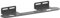 Support mural pour barre de son, support mural pour barre de son, support de haut-parleur TV, rangement multifonction, design peu encombrant, 41,5 x 11 x 13 cm, pour télécommande, routeur, maison