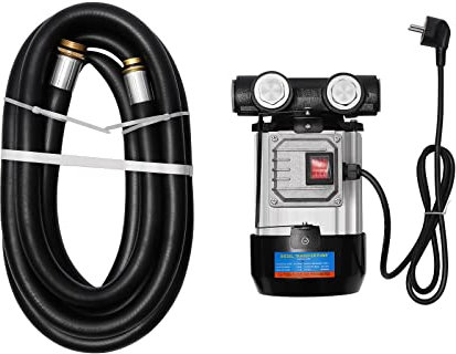 LG-1008 Dieselpumpe 550W 230V Selbstansaugend Kraftstoffpumpe mit Schläuchen und Ölpistole, 2800 RPM, für PKW, Tankwagen