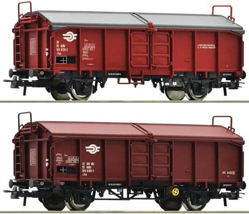 6600116 H0 2er Set Schiebedachwagen, MAV, Ep. IV