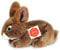 Teddy Hermann 93709 Hase sitzend braun 19 cm, Kuscheltier, Plüschtier mit recycelter Füllung