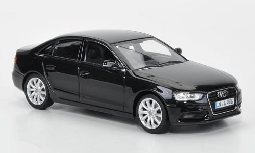 Audi A4, met.-schwarz, 2012, Modellauto, Fertigmodell, Minichamps 1:43