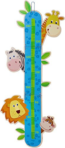 HABA 7630 Messlatte Zoo Sperrholz, 96 x 38 cm, blau