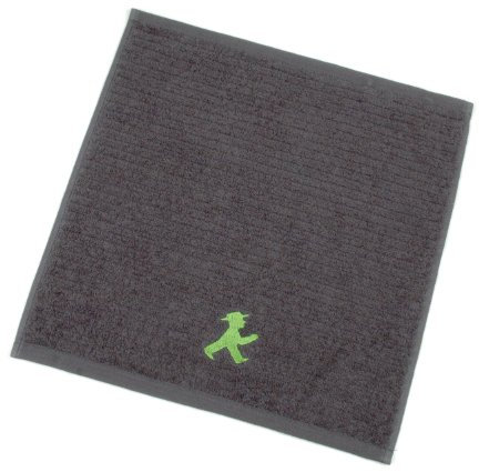 AMPELMANN Seiftuch, 30 x 30 cm - Waschbär Geher anthrazit
