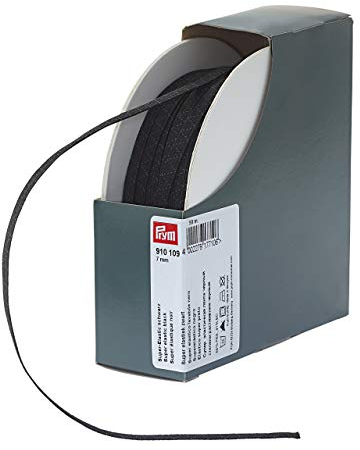 Prym 910109 Super-Elastic 7 mm schwarz, Polyester