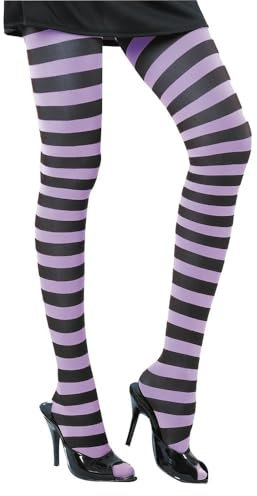 Party Pro Collant rayé noir, 87270025, blanc/violet, 42
