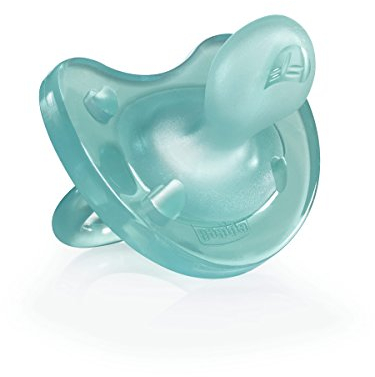 Chicco PhysioForma Silikon-Schnuller 0-6 Monate, 1 Stück, Weicher und Zarter Schnuller, Unterstützt Physiologische Atmung und Fördert Korrekte Entwicklung des Mundes, Verschiedene Farben, Blau
