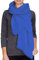 PiriModa Damen Uni Herren XXL Schal 200x100cm Halstuch Tuch Stola Schultertuch Baumwolle (Royalblau)