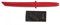 Cuchillo Entrenamiento Katana Tanto japones Rojo Hoja 18,4 Entrenar Artes Marciales Dummy Airsoft Paintball Practicar decoración 100% Seguro K25 32413 + Portabotellas de Regalo