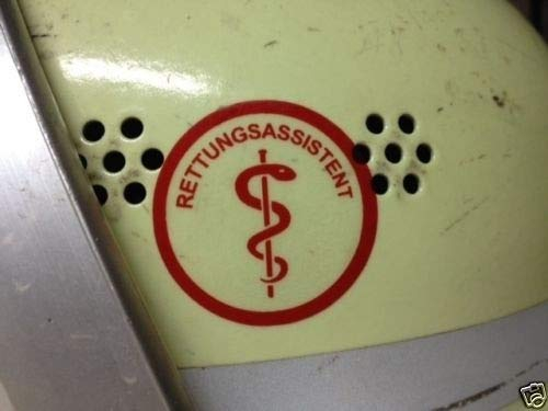 2 Rettungsdienst Feuerwehr Helmaufkleber Aufkleber Äskulapstab NOTARZT