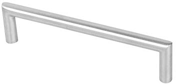 Gedotec Design Schrankgriff Edelstahl Möbelgriff 192 mm Stangengriff rund - Leila | Türgriff mit Lochabstand 192 mm | Schubladengriff Edelstahl matt gebürstet | 1 Stück - Küchen-Griff mit Schrauben