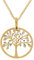 Collier avec pendentif arbre de vie en or 9 carats avec chaîne de 45,7 cm et boîte cadeau à bijoux.
