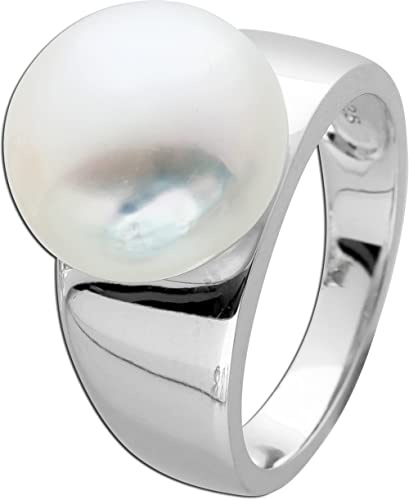 Ch.Abramowicz Perlenring Silber 925 weiße Süßwasserperle 11mm 20