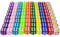 LATTCURE 6 Seitige Würfel Set, 100 Stück Dice Set 16mm Sechsseitiger Würfel Durchscheinende Farben Acryl Polyedrisch Würfel Set Spielwürfel Tischspiele für Spiel und Party