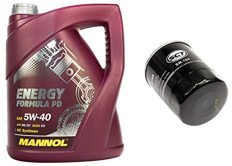 Motoröl Set 5W40 5 Liter + Ölfilter SM104