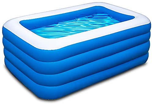 Inflatable Swimming Pool,70x55x29 inch Inflatable Family Swimming Pool, Summer Water Party, Adults, Outdoor, Garden, Backyard