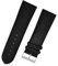 Uhrenarmband supersoft breit Kalbleder Farbe und Stegbreite wählbar (Schwarz, 22mm - L)
