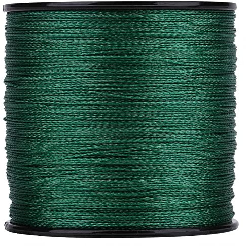 Fishing Line PE Braided 4 strands super strong Fishing Wire Fast Sinking Invisible in Water Thin Diameter Line Abrasion Resistance Multifilament Fish Line(8 green)