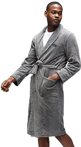 Ben Sherman Men's Robe Randol Mens Robe, GREY, L UK