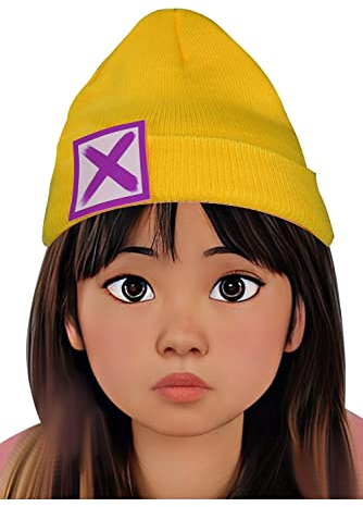 agfosa Killjoy Beanie Anime Cosplay Hut Kostüm Hip-Hop Mode Cap Zubehör Prop Gelb