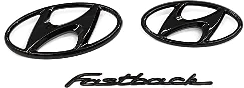 Hyundai 9999Z057157 Schriftzug i30 Fastback N Logo Emblem 3-teilig, schwarz