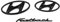 Hyundai 9999Z057157 Schriftzug i30 Fastback N Logo Emblem 3-teilig, schwarz