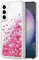 WORLDMOM hülle für Samsung Galaxy S23, Farbverlauf, buntes Design, glitzernde Flüssigkeit, schwimmende Glitzer, Wasserfall, TPU-Schutzhülle für Galaxy S23 [6,1 Zoll 2023], Roségold