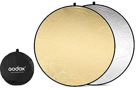GODOX 2 in 1 Licht-Reflektor Faltreflektoren Fotografie mit Tragetasche, Reflektor Fotografie Set Licht Diffusor für Studio (80cm)