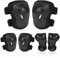 Flintronic Protezione Kit per Bambini 3-8 Anni, Protezioni Set per Bambini, Sicurezza Set per Ciclismo, Regolabile Ginocchiere Set di Gomitiere per Sci Skateboard Pattinaggio Monopattino Sport Estermi