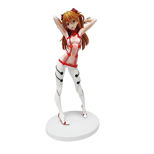 Luxetoys Ayanami Rei Anime Figuren Asuka Langley Soryu Charakterfigur 22cm Modellpuppe Statue zur Sammlung (Asuka Typ 1)