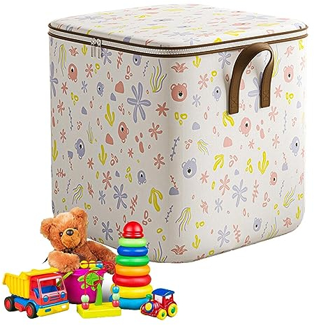 Non-Woven Clothes Storage Bag closet organizers and storage Large Foldable Organizer Bin with Zipper Bedroom Organization Accessories, Closet Storage for Jeans, Toys, Pants, Shirts, Sweaters