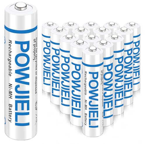 POWJIELI AAA Rechargeable Batteries, 1100mAh High Capacity 1.2V NiMH Batteries,Low Self Discharge, AAA Batteries 6 Pack