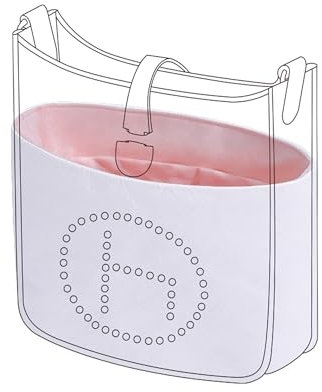 DGAZ Anpassen Bag Organiser, Seide und Dupont Papier Innentasche für Hermes Evelyne TPM/PM/GM/TGM Taschen, Bietet 64 Farben zur Auswahl